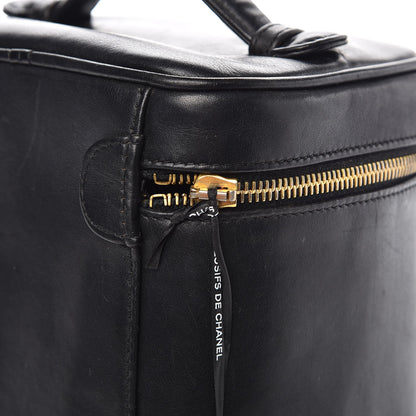 Chanel Lambskin Vanity Cosmetic Case Black 13 of 19