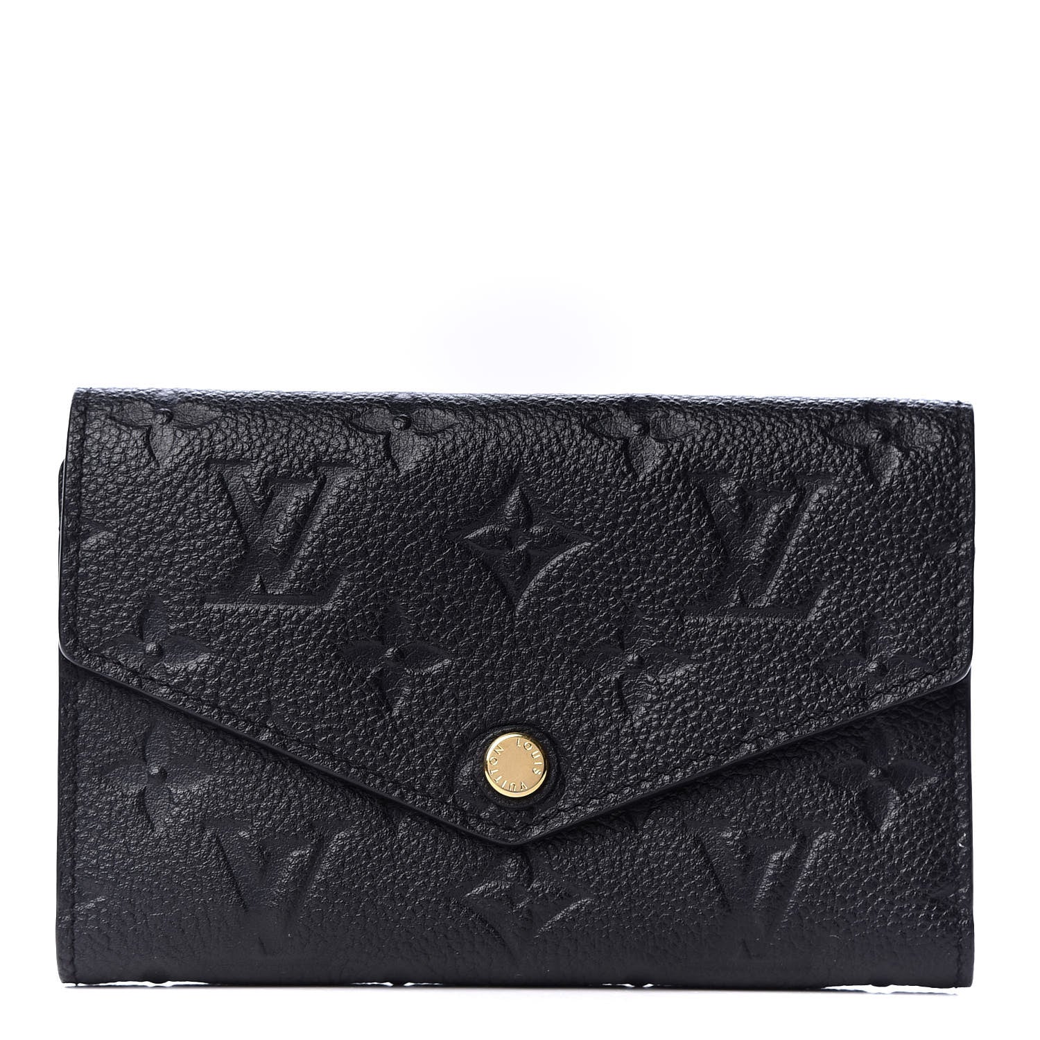 Louis Vuitton Empreinte Compact Curieuse Wallet Black 1 of 8