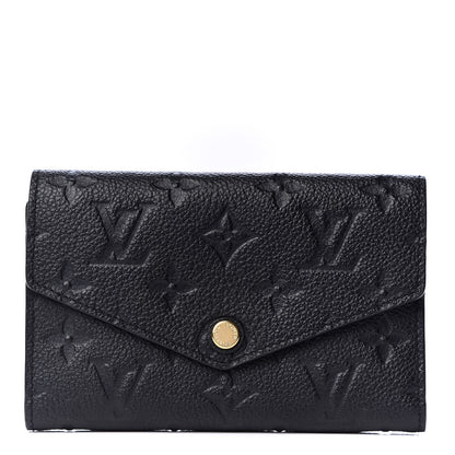 Louis Vuitton Empreinte Compact Curieuse Wallet Black 1 of 8