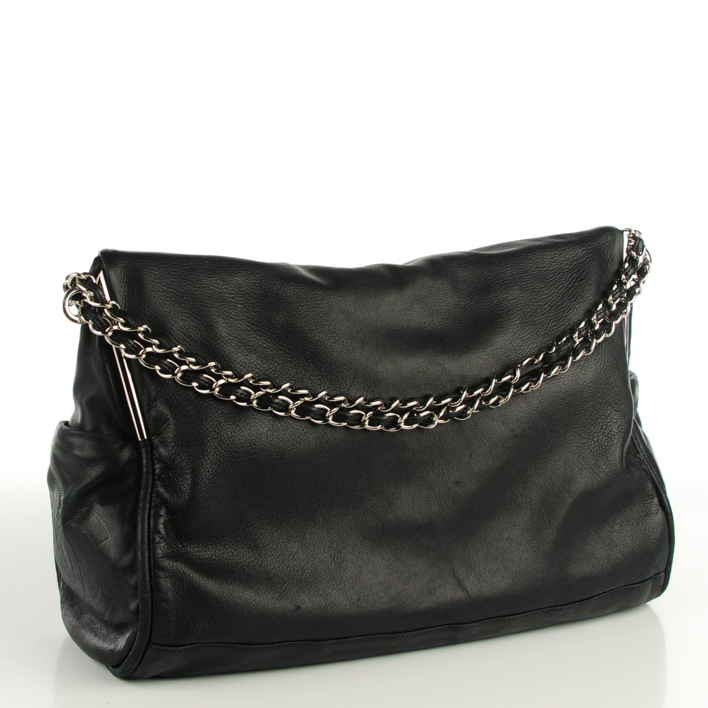 Lambskin Large Ultimate Soft Tote Black