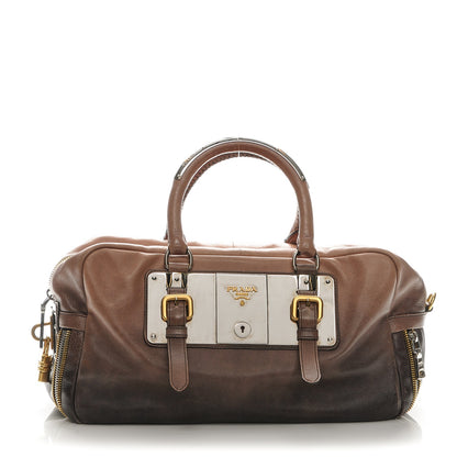 Prada Glace Calf Zippers Plaque Boston Ardesia Nudo 1 of 6