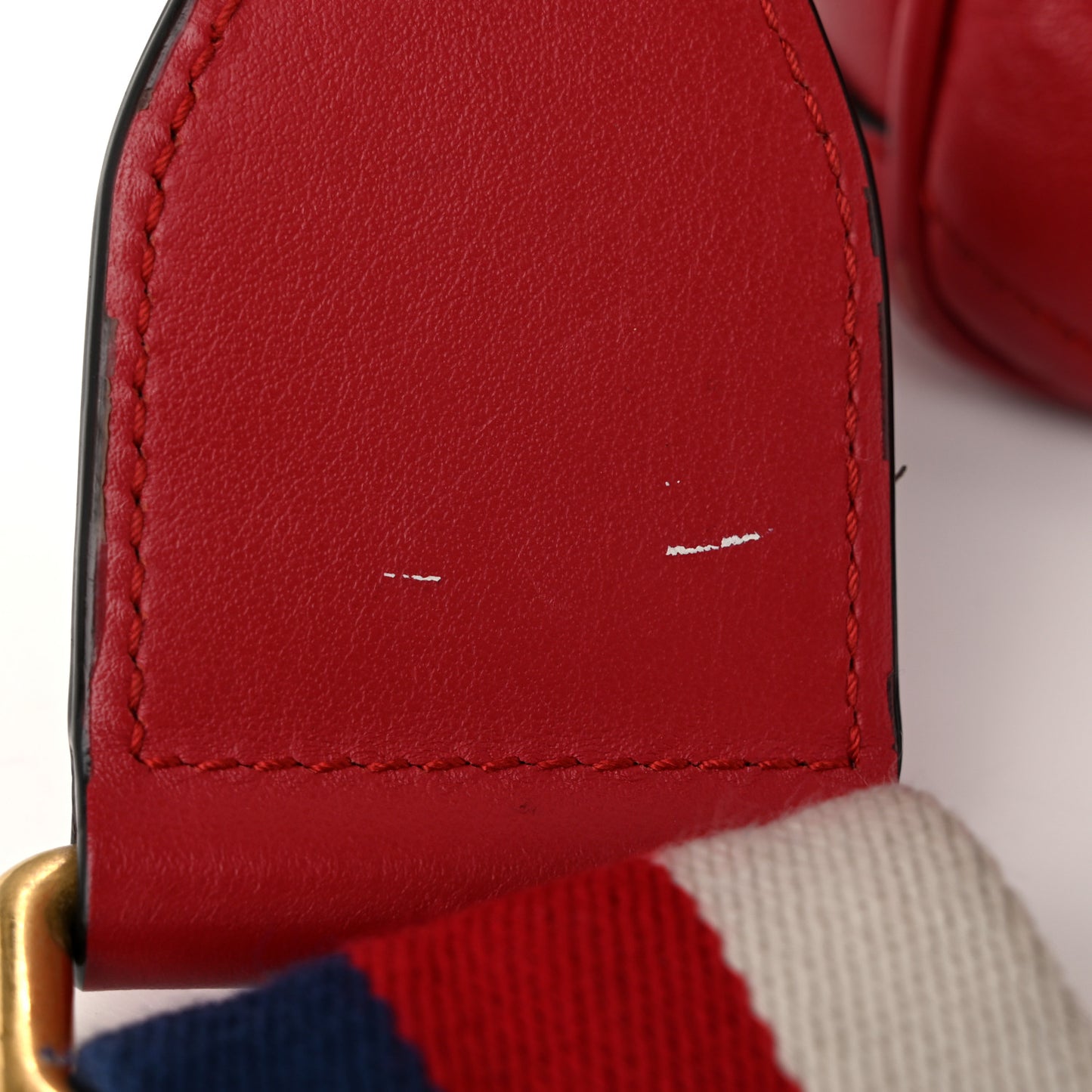 Calfskin Matelasse Sylvie Web Small GG Marmont Top Handle Shoulder Bag Hibiscus Red