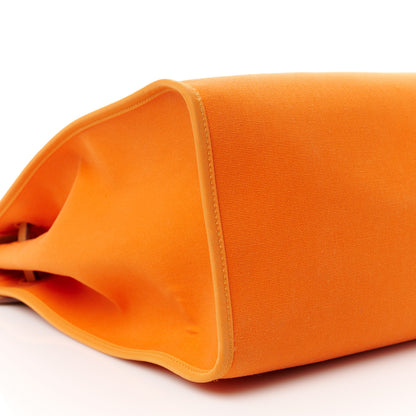 Hermes Vache Hunter Toile Herbag Zip 39 MM Orange Natural 11 of 13
