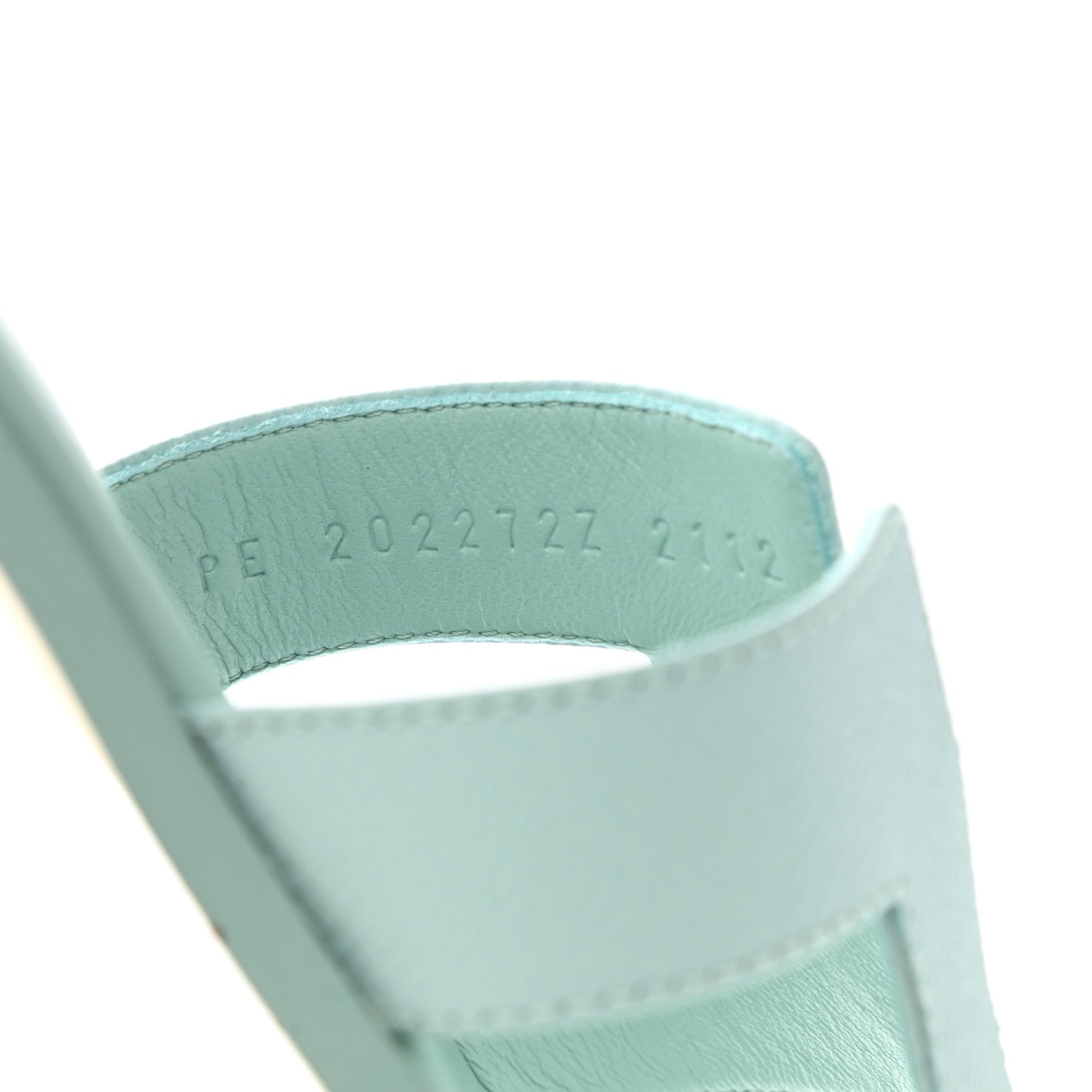Hermes Epsom Oran Sandals 37 Vert Embrun 8 of 9