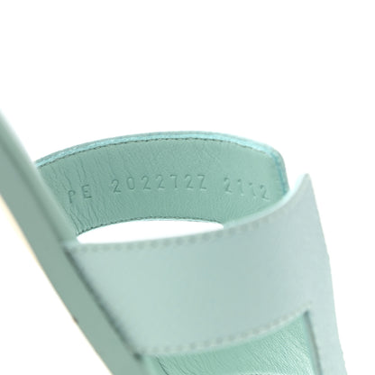 Hermes Epsom Oran Sandals 37 Vert Embrun 8 of 9