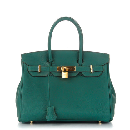 Hermes Togo Birkin 30 Malachite 1 of 23
