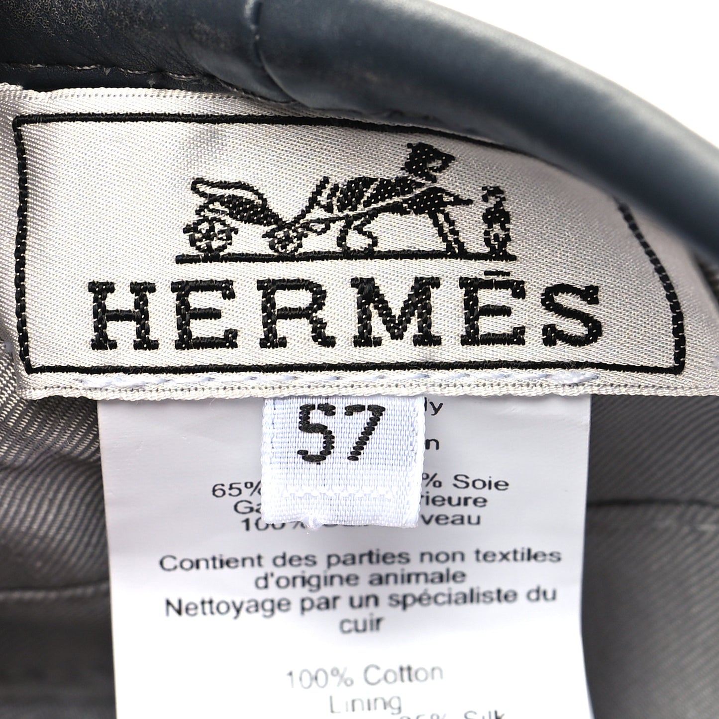 Denim Saint Honore Beret 57 Gris Plomb Ardoise