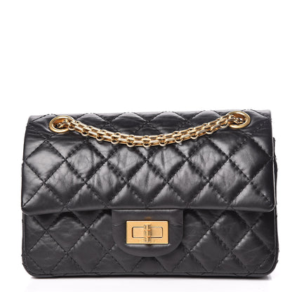 Chanel Aged Calfskin Quilted 2.55 Reissue 224 Flap Black 1 of 13