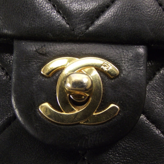 Lambskin Mini Flap Black