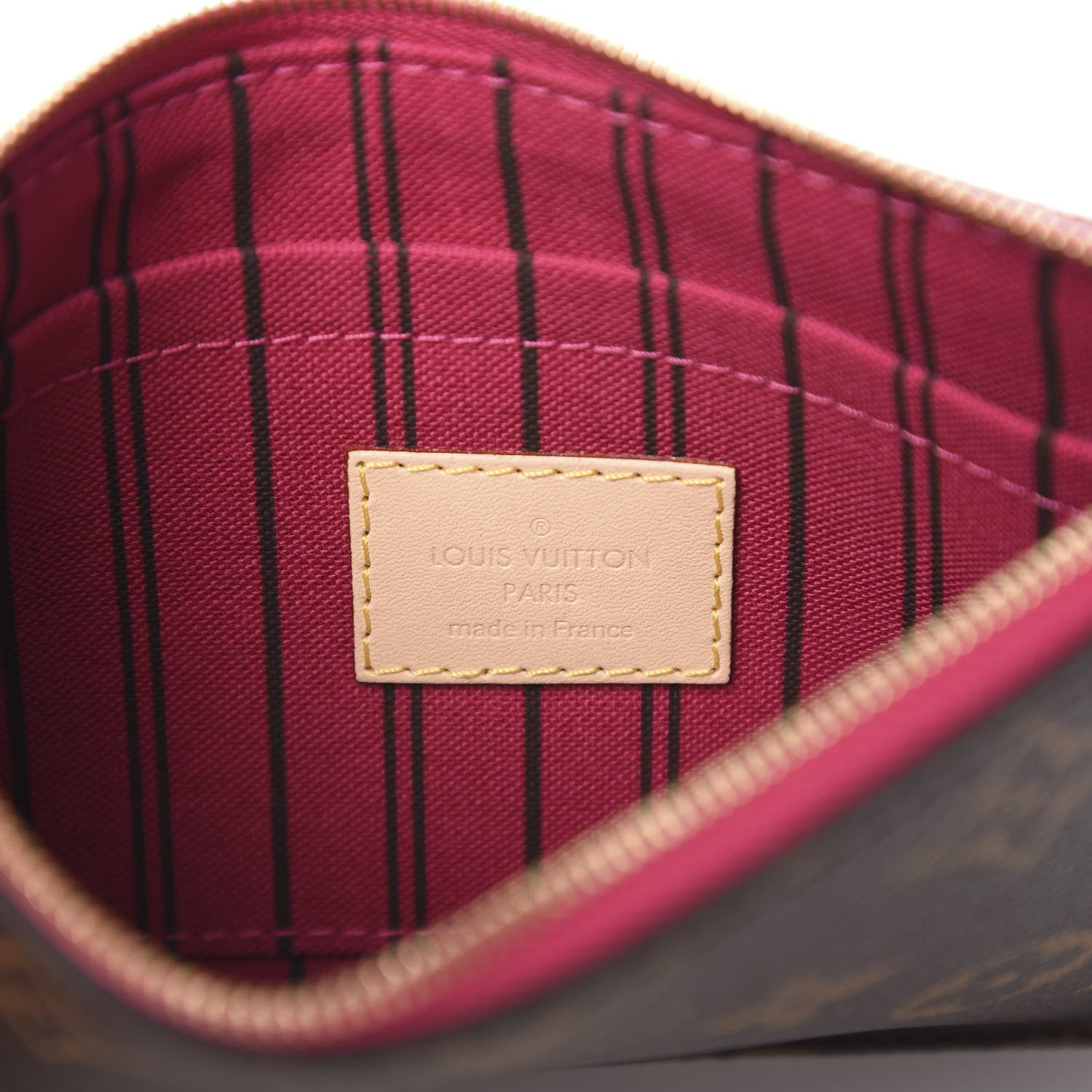 Louis Vuitton Monogram Neverfull MM GM Pochette Pivoine 6 of 7