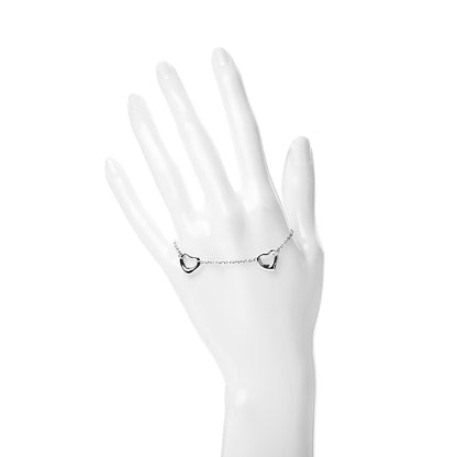 Tiffany Sterling Silver Elsa Peretti Open Heart Bracelet 2 of 5