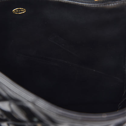 Chanel Patent Quilted Shoulder Bag Black 33 of 39