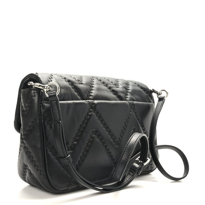 Marc Jacobs Lambskin Quilted J Marc Large Shoulder Bag Black 3 of 8