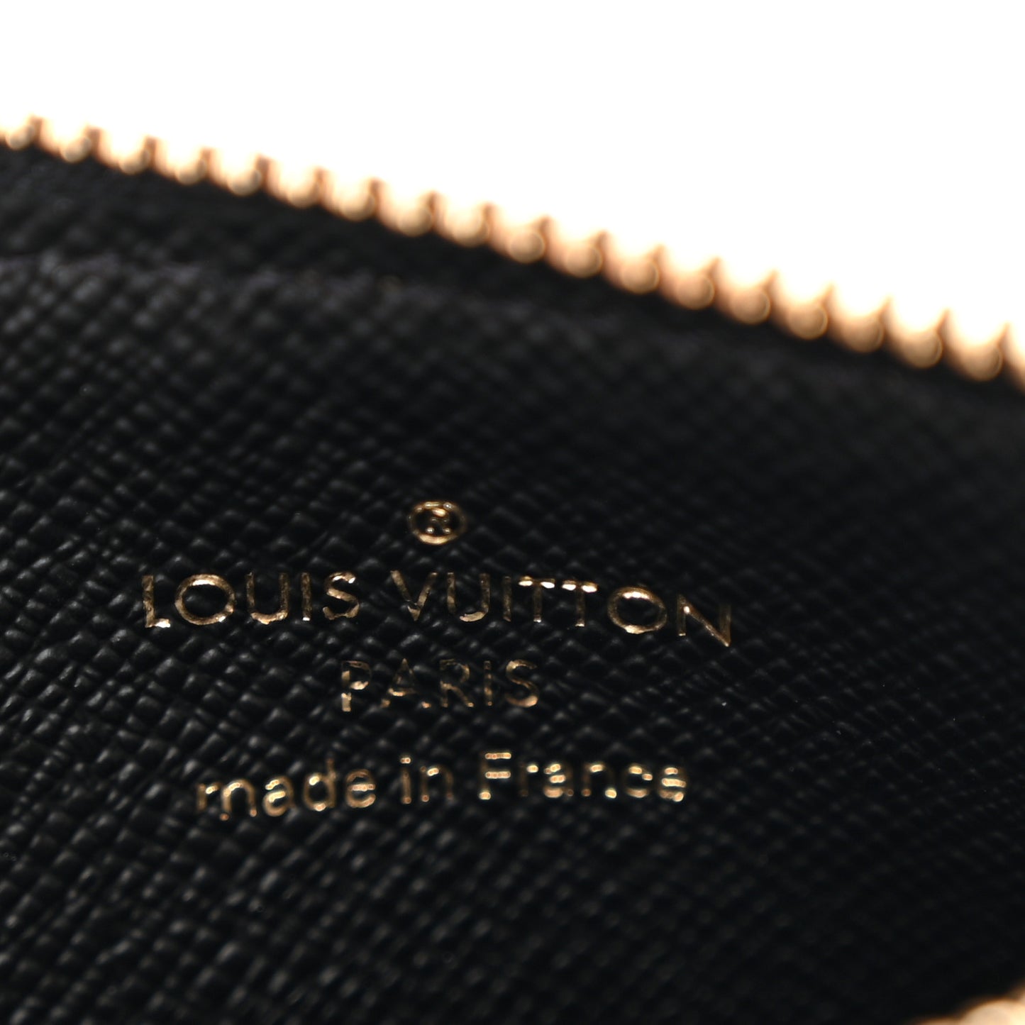 Reverse Monogram Zipped Romy Card Holder