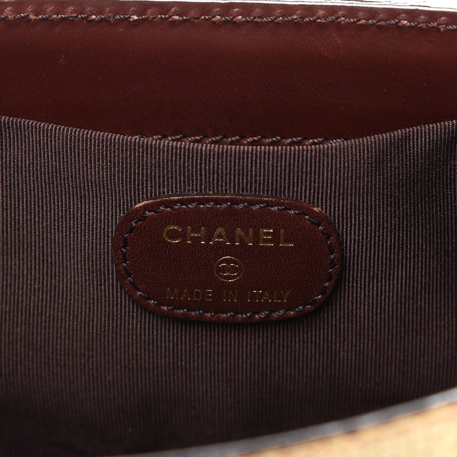 Chanel Woven Straw Raffia Clutch Beige 6 of 7