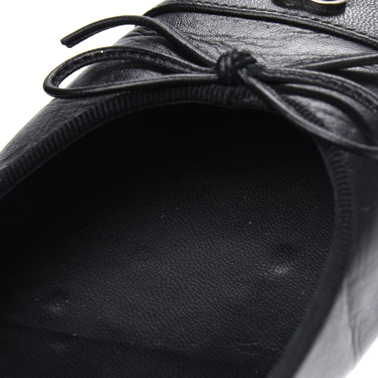 Chanel Lambskin Cap Toe CC Ballerina Flats 36 Black 8 of 10