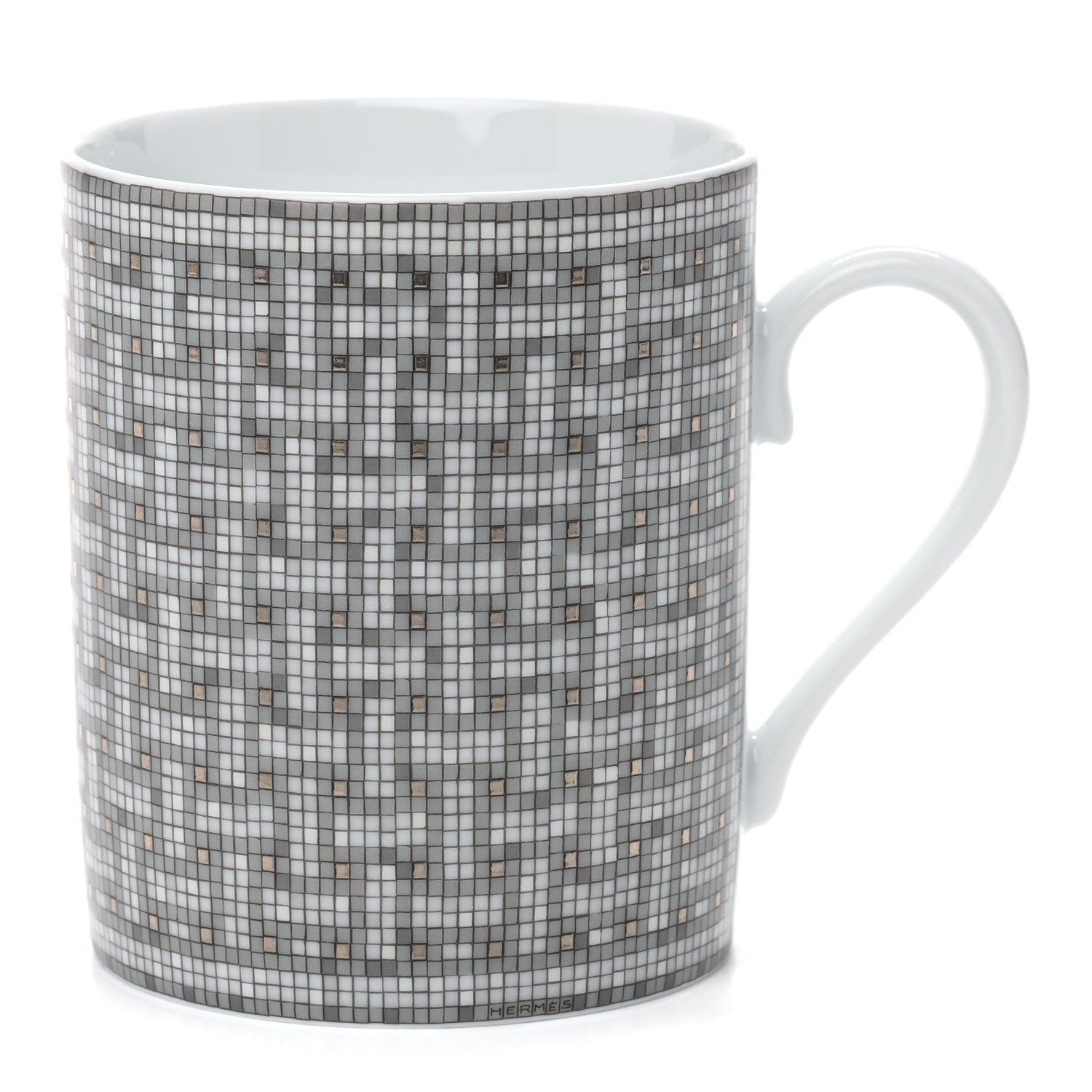 Hermes Porcelain Mosaique au 24 Mug Platinum 1 of 7
