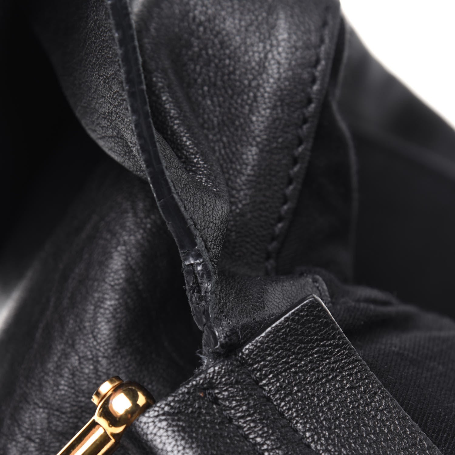 Chloe Sheepskin Vanessa Chain Shoulder Bag Black 14 of 23