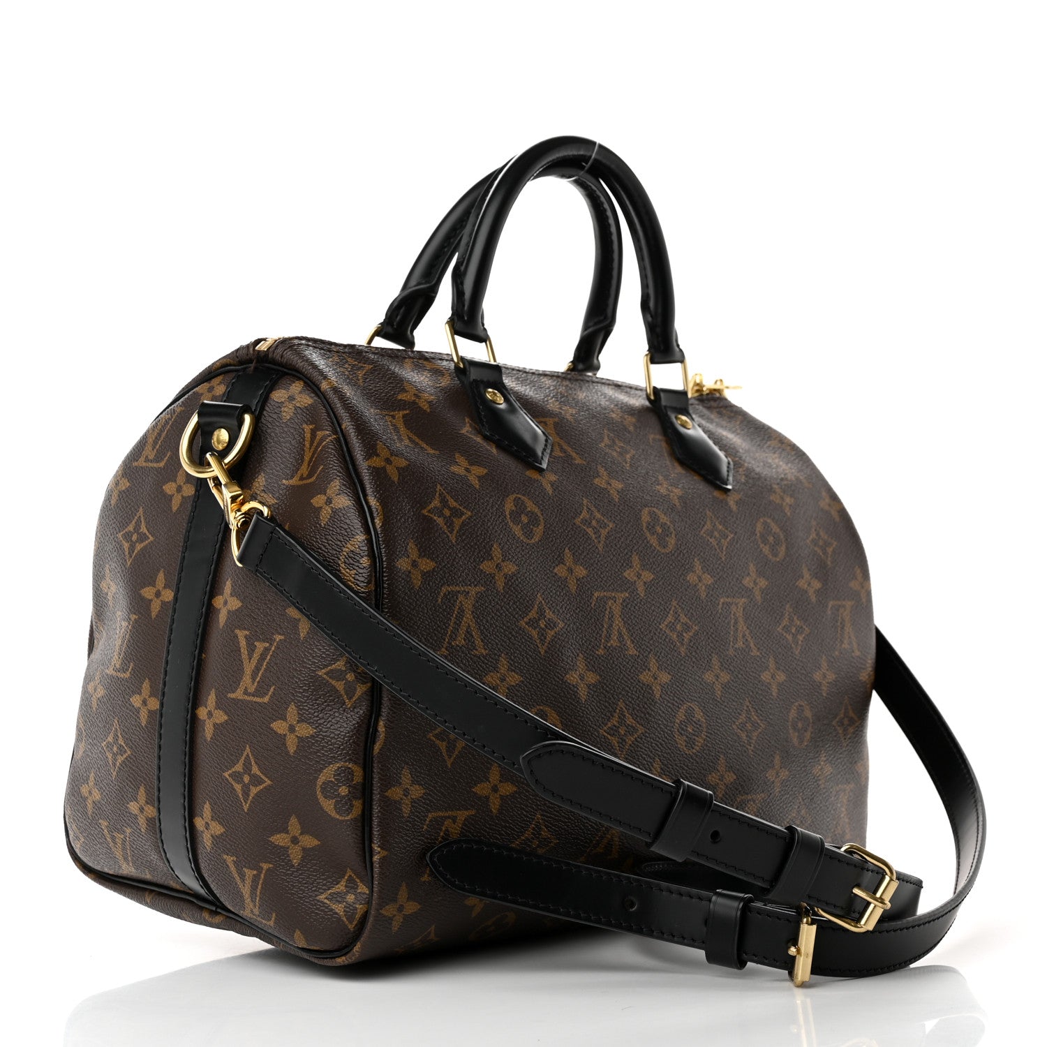 Louis Vuitton Monogram My World Tour Speedy Bandouliere 30 Black 2 of 13