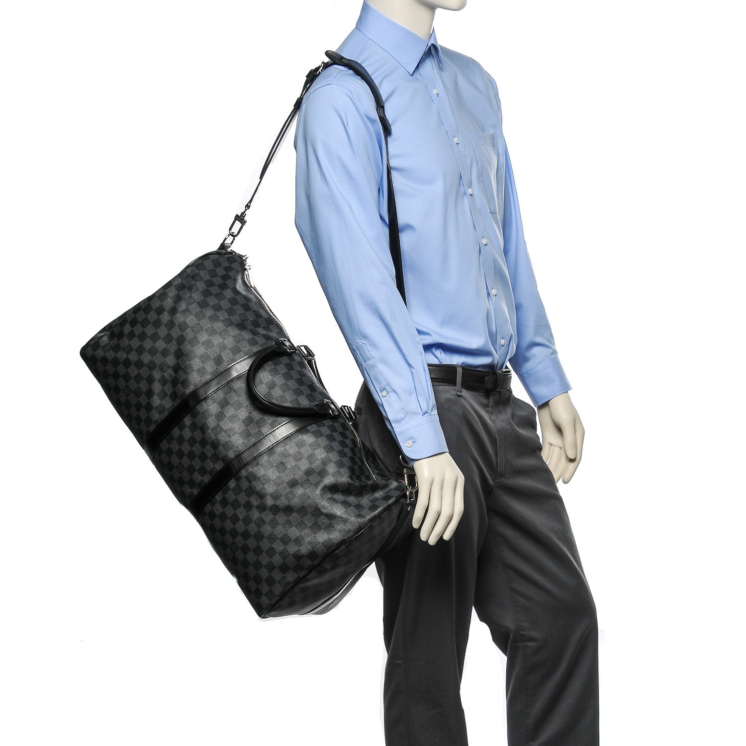 Louis Vuitton Damier Graphite Keepall Bandouliere 55 2 of 7