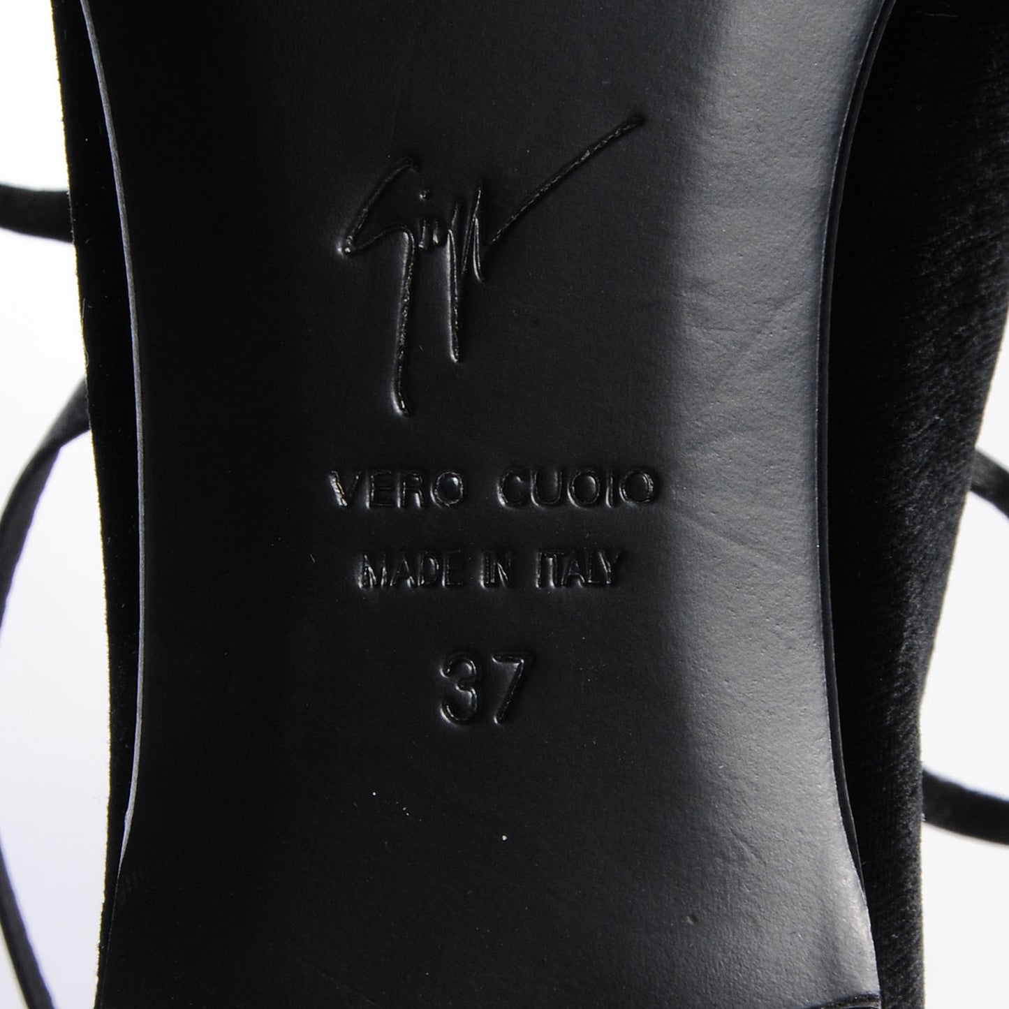 GIUSEPPEZANOTTIVelvetCapToeOxfordFlats37BlackGold