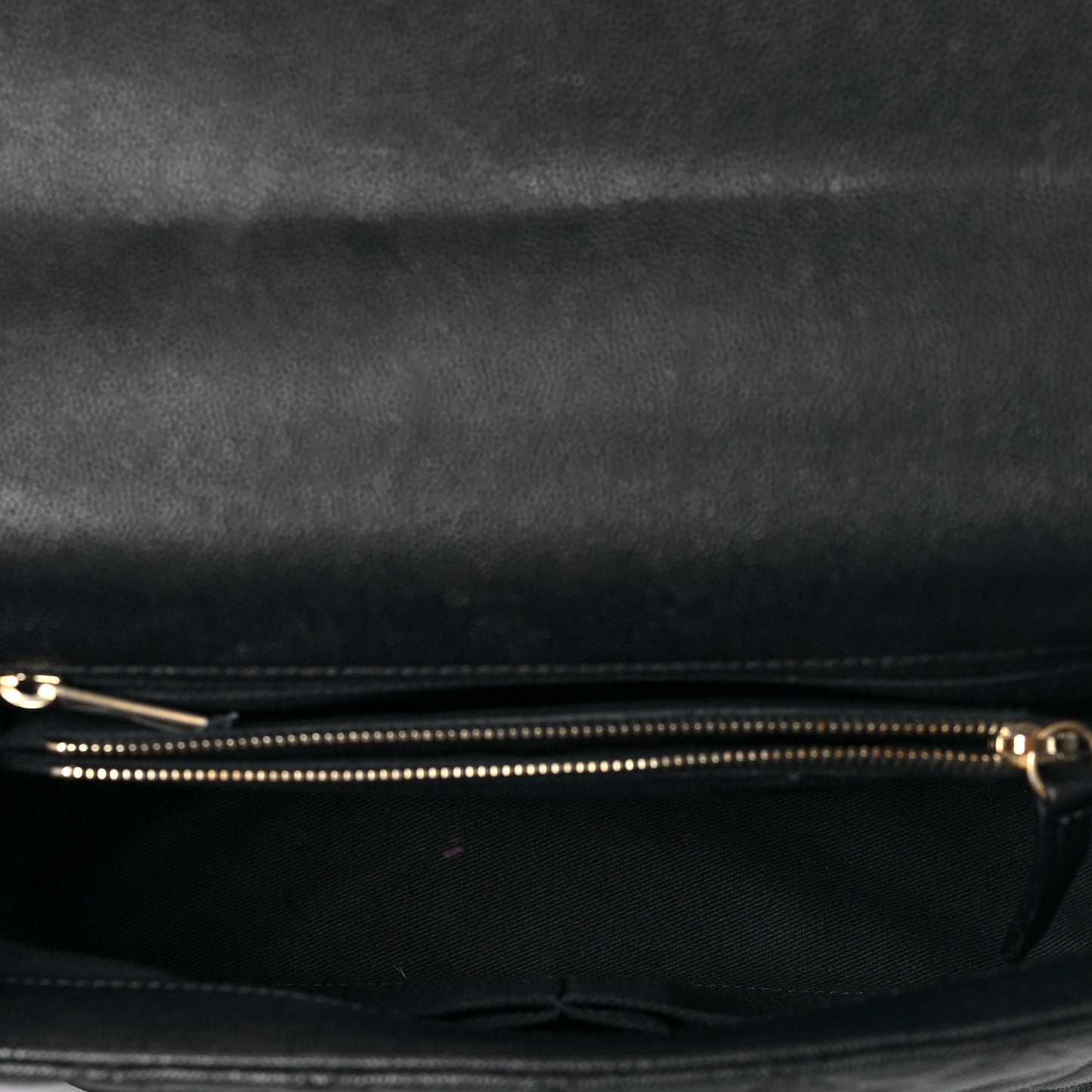 Caviar Lizard Embossed Quilted Small Coco Handle Flap Black