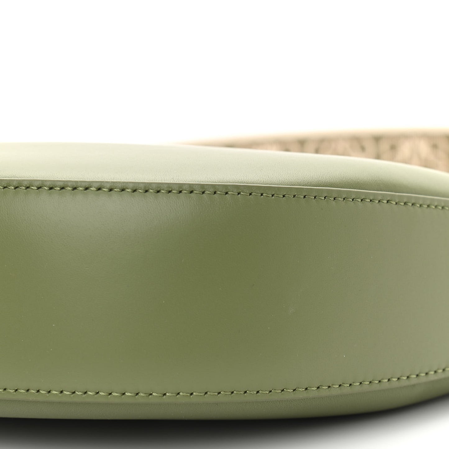 Satin Calfskin Jacquard Luna Bag Avocado Green