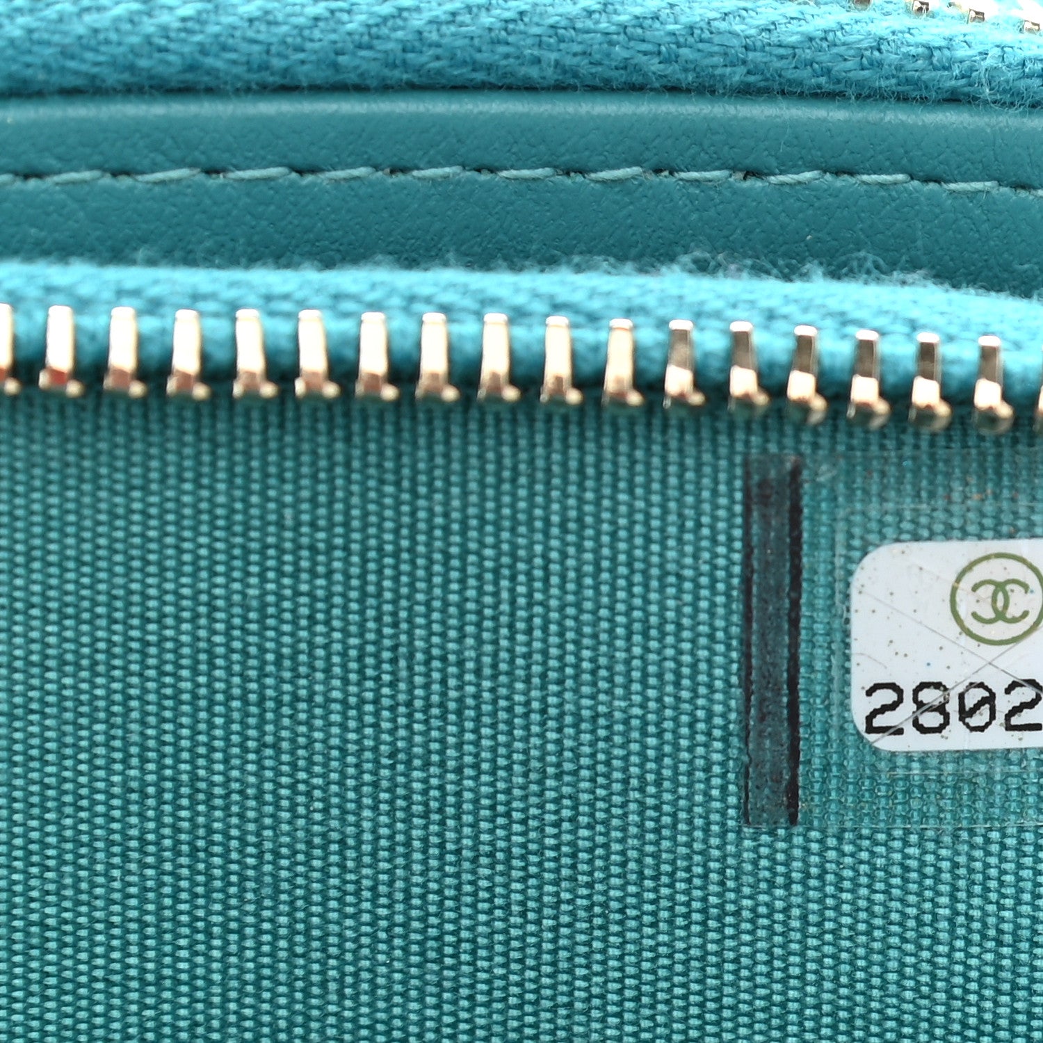 Chanel Caviar Quilted Small Boy Clutch With Chain Turquoise 8 of 10