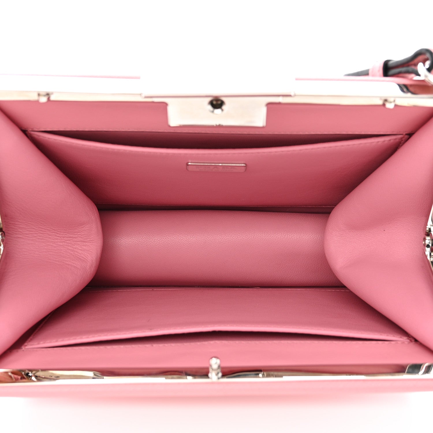 Prada Saffiano City Calf Light Frame Bag Pink 5 of 12