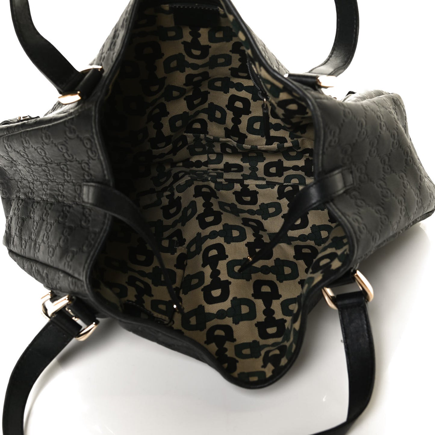 Guccissima Medium Abbey Shoulder Bag Black
