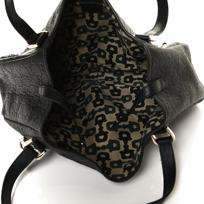 Gucci Guccissima Medium Abbey Shoulder Bag Black 5 of 12