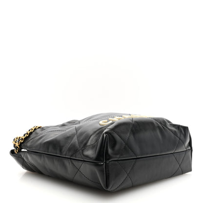 Chanel Calfskin Quilted Mini Chanel 22 Black 4 of 10