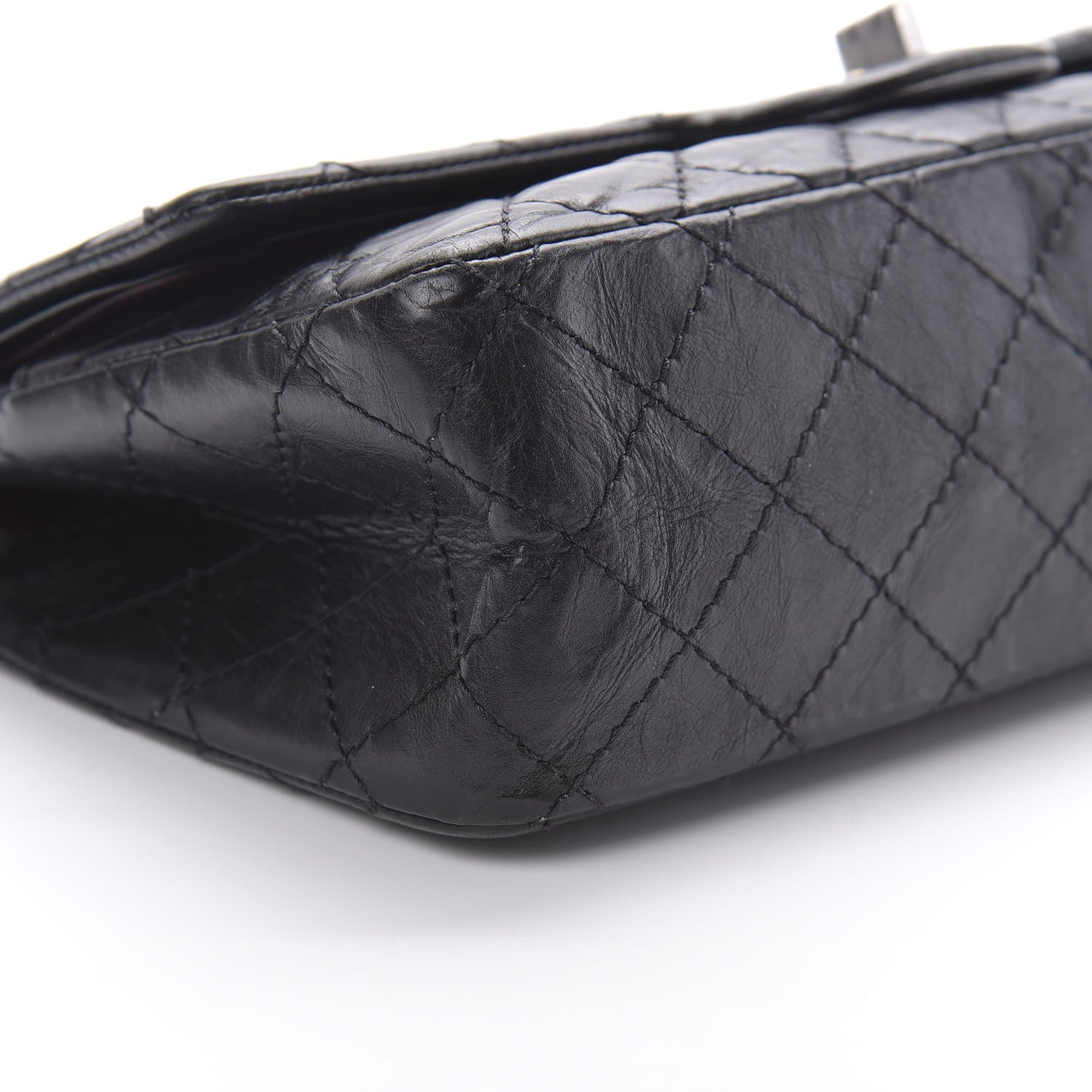 Chanel Aged Calfskin Quilted 2.55 Reissue 225 Flap Black 9 of 15