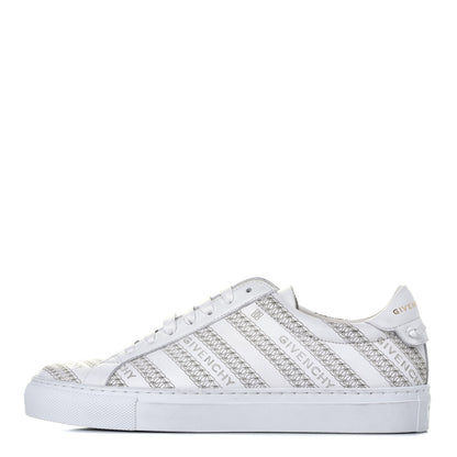 Givenchy Calfskin Logo Chain Print Womens Urban Street Sneakers 36.5 White 1 of 9