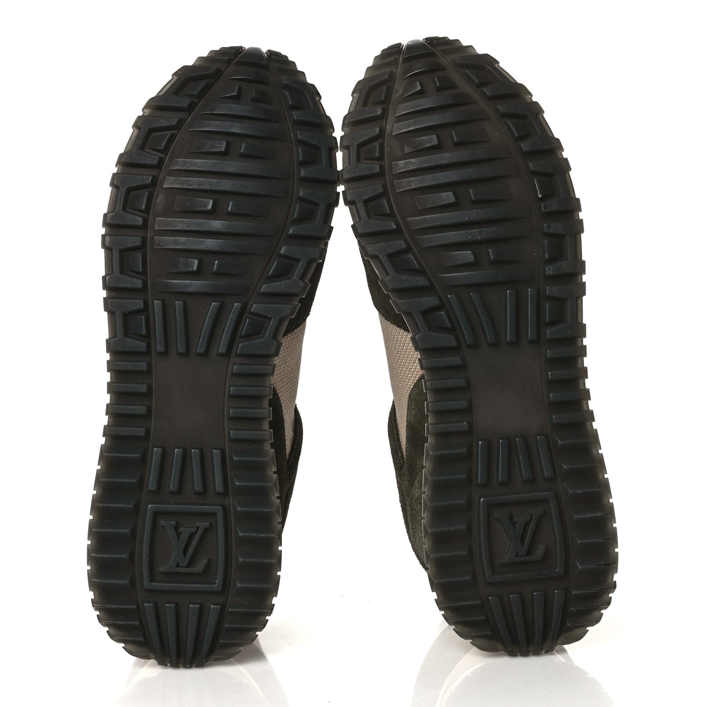 Calfskin Suede Run Away Sneakers 36 Green