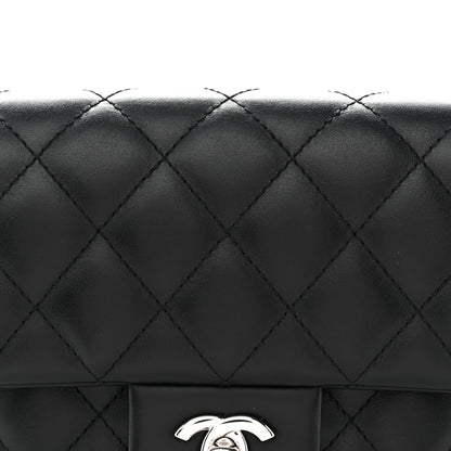 Chanel Calfskin Quilted CC Uniform Flap Belt Bag Black 9 of 16