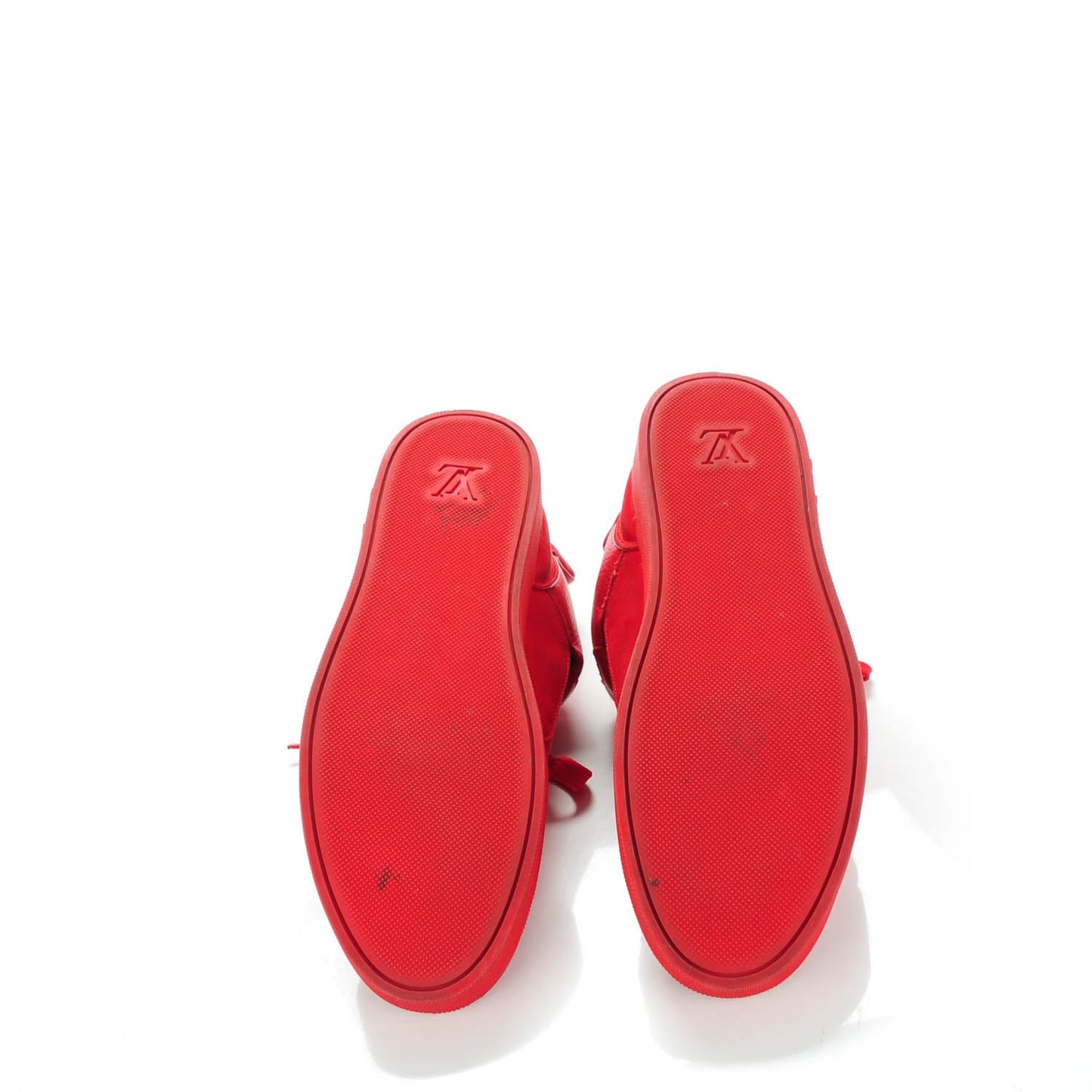 Calfskin Suede Don Sneakers Red 9