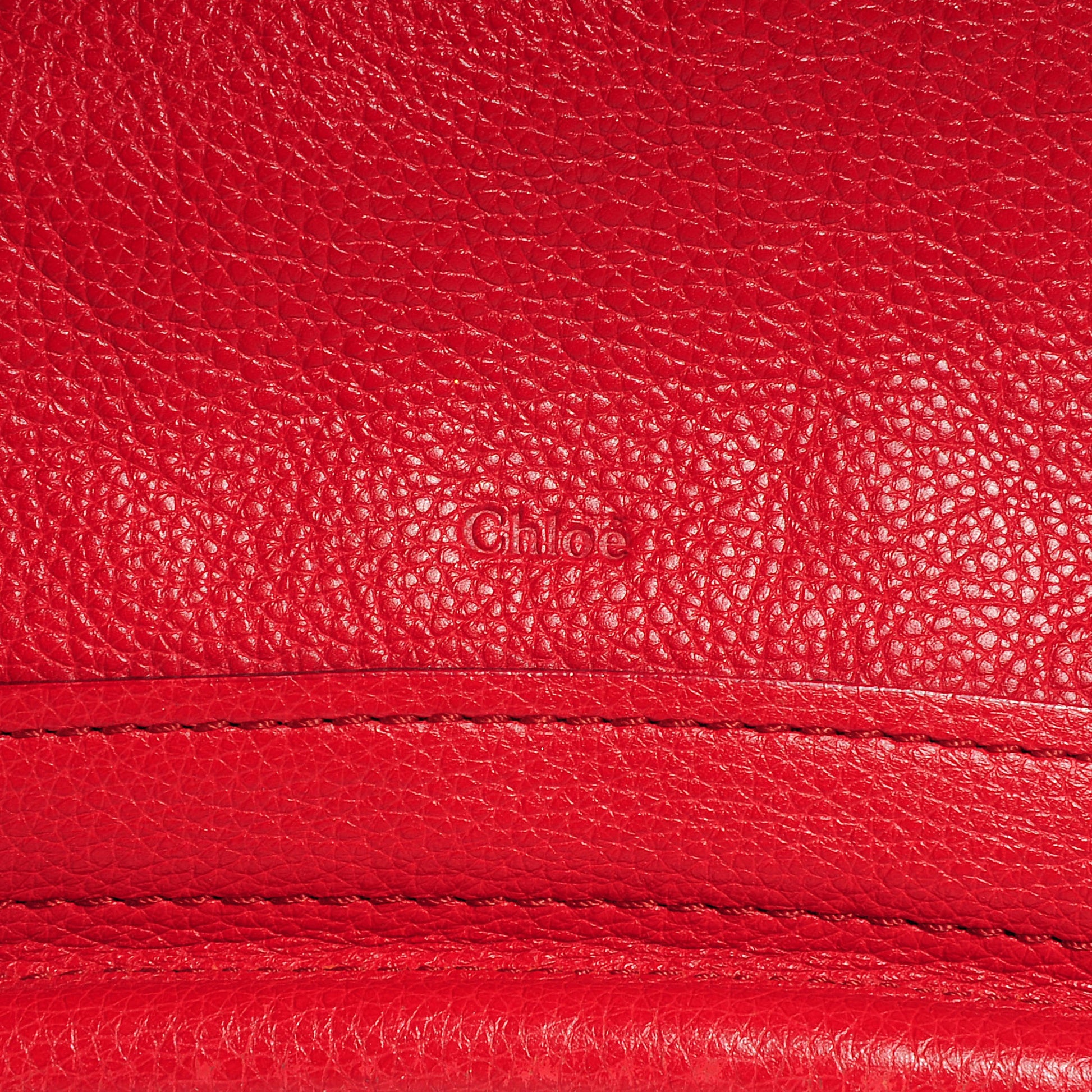 Chloe Calfskin Medium Paraty Holly Berry 6 of 10