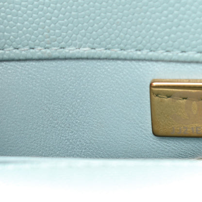 Chanel Caviar Quilted Mini Coco Handle Flap Light Blue 7 of 15