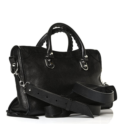 Balenciaga Chevre Silver Metallic Edge Hardware S City Black 2 of 6