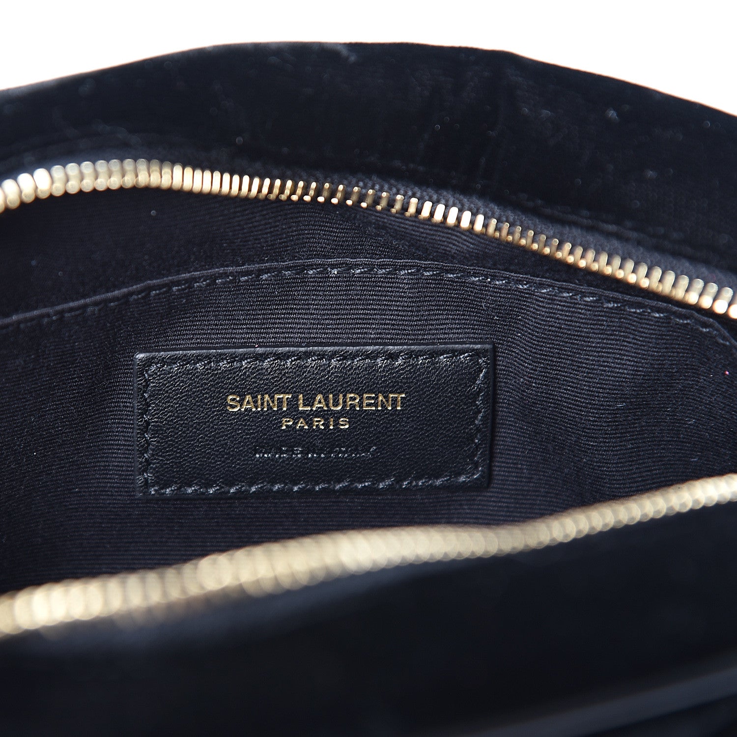 Saint Laurent Velour Matelasse Monogram Lou Belt Bag Black 5 of 9