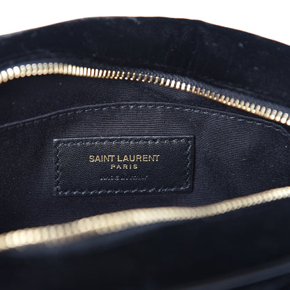 Saint Laurent Velour Matelasse Monogram Lou Belt Bag Black 5 of 9
