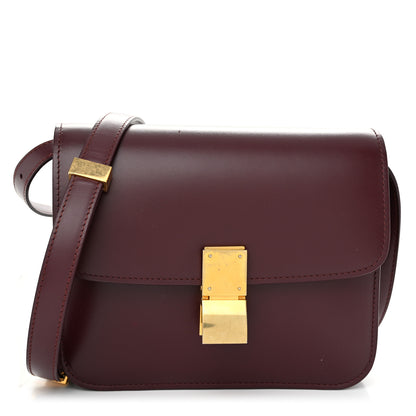 Celine Box Calfskin Teen Classic Box Flap Bag Burgundy 1 of 12