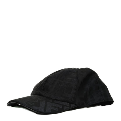 Fendi Silk Jacquard FF Baseball Hat Black 1 of 7