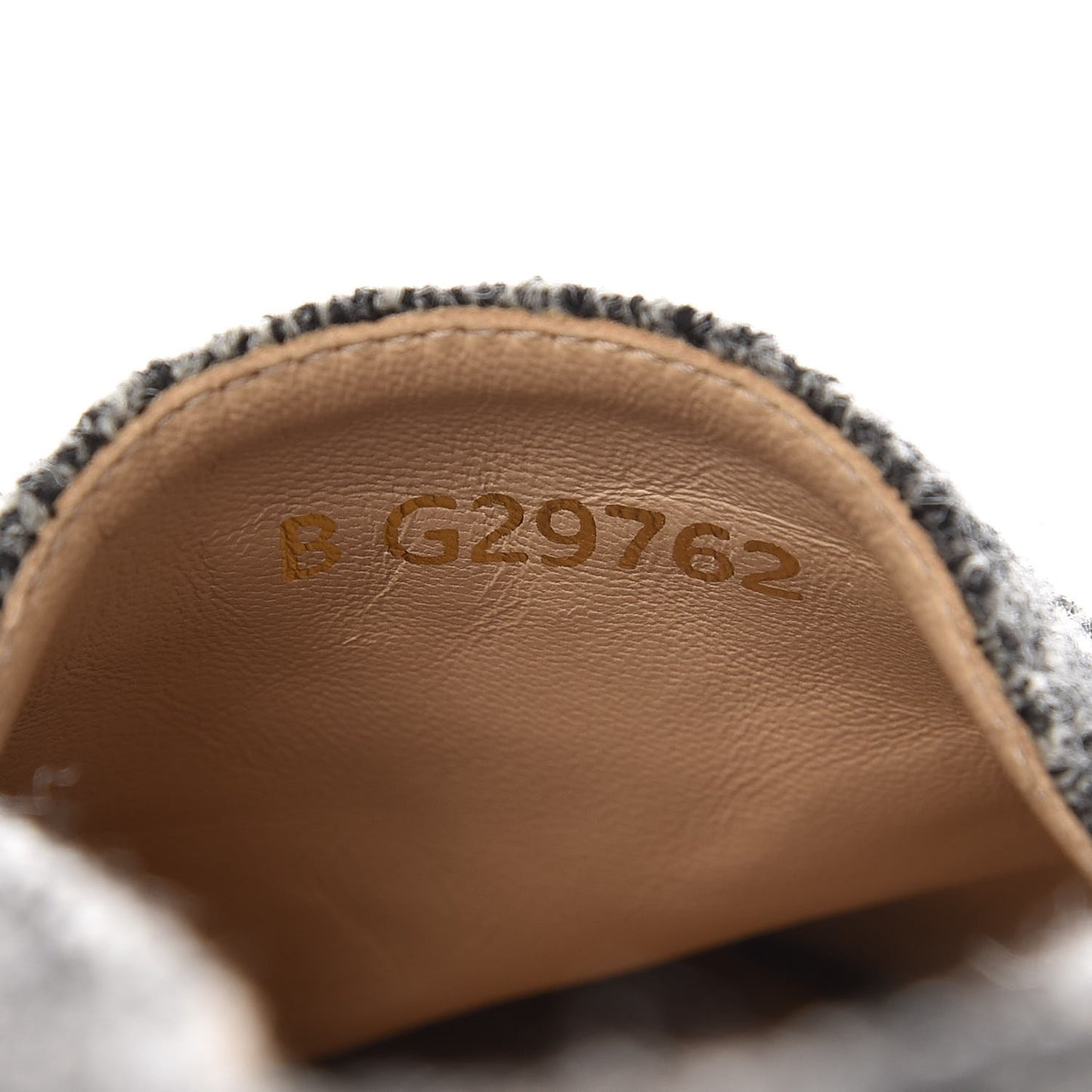 Tweed Velvet CC Espadrilles 39 Grey Black