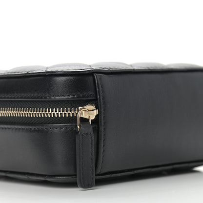 Chanel Lambskin Quilted CC Pearl Crush Camera Case Black 8 of 9