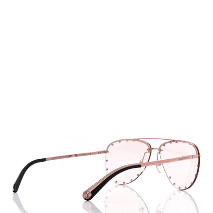 Louis Vuitton Metal The Party Aviator Sunglasses Z1207U Pink 4 of 8