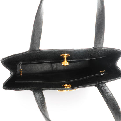 Chanel Caviar Quilted Small Tote Black 5 of 10