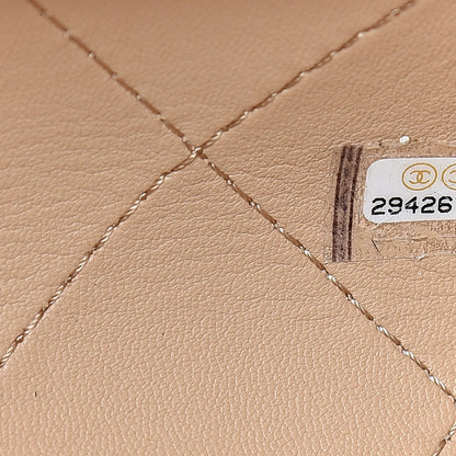 Chanel Calfskin Large Serial Shopper Tote Beige 6 of 14