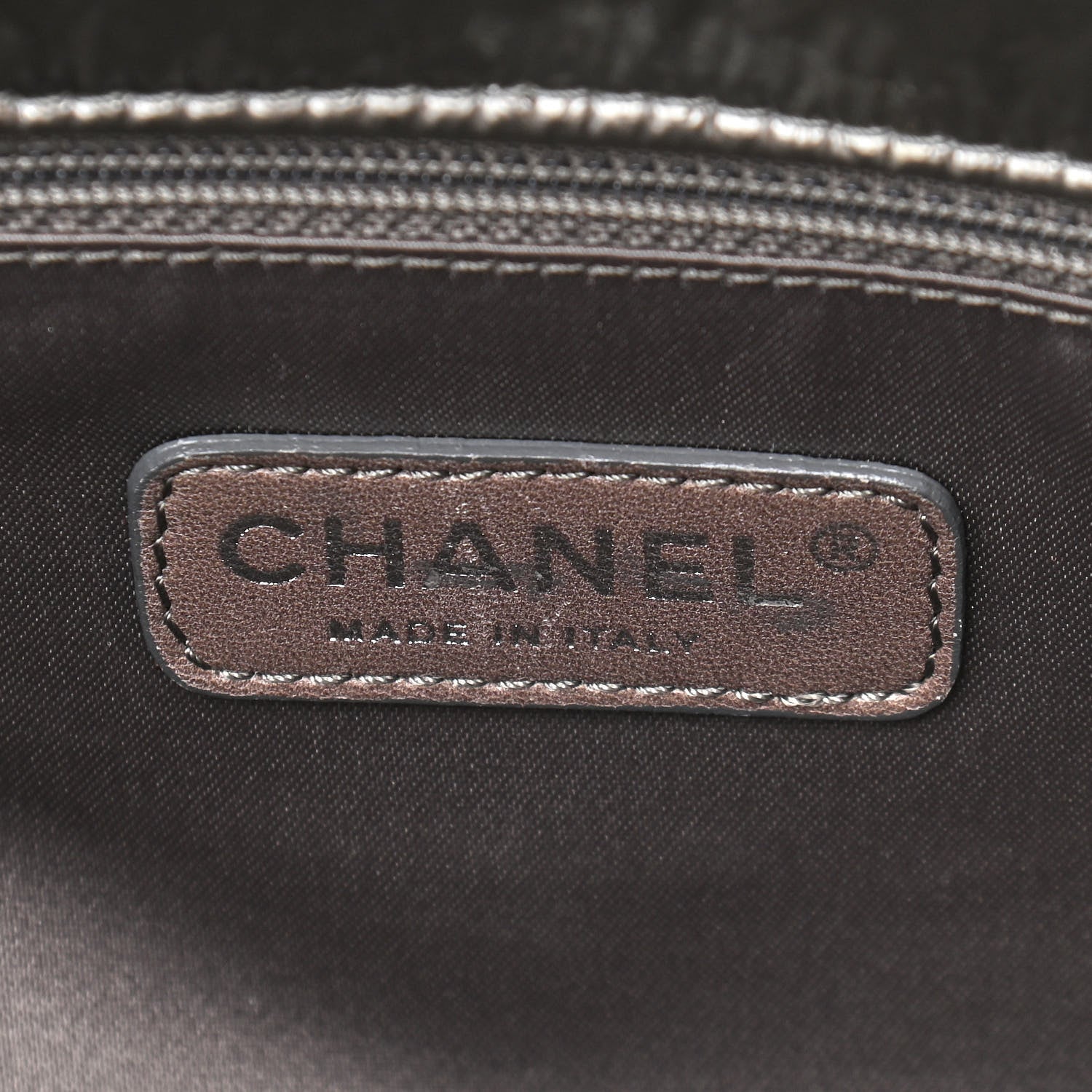 Chanel Vinyl Graphic Edge Flap Silver 5 of 8
